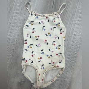 Bonpoint Swimsuit with Cherry Design